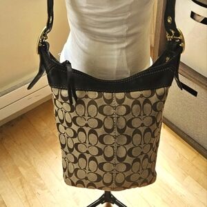 Coach Legacy 11437 Signature Convertible Duffle Crossbody Shoulder Bag
